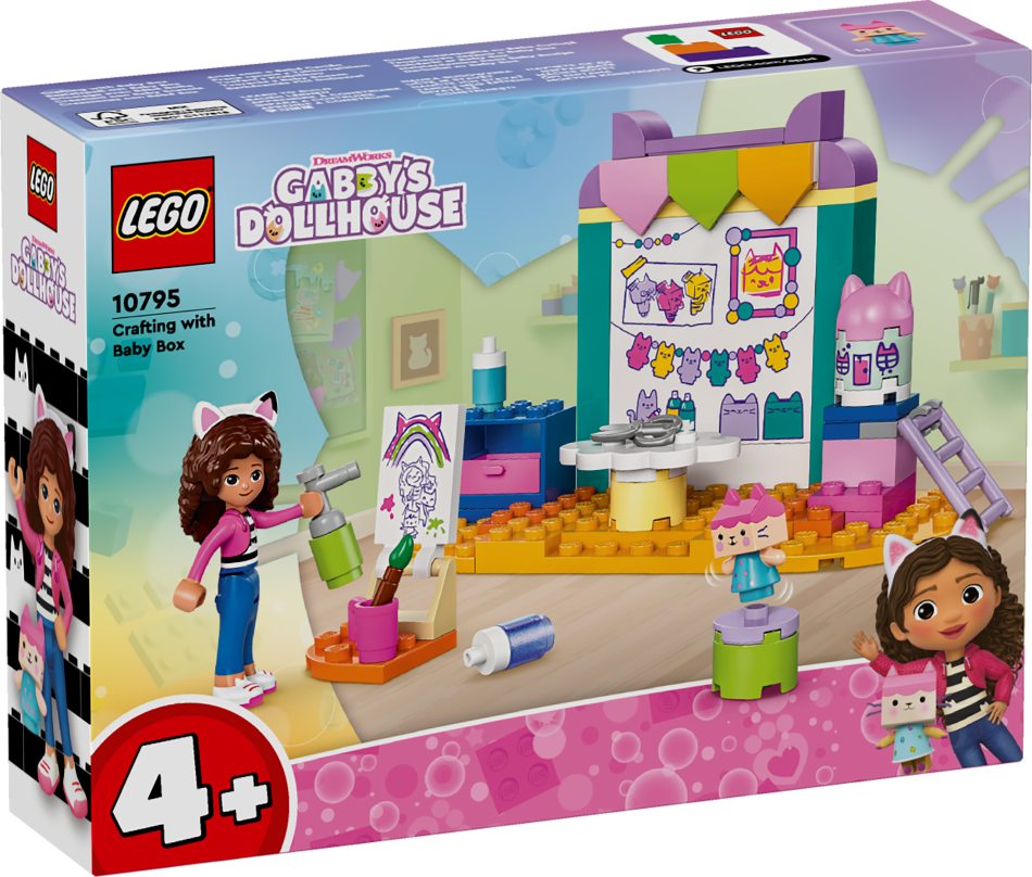 10795 LEGO® Gabby's Dollhouse Rokdarbi ar Baby Box,4 + лет, модель 2024 года