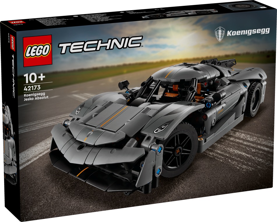 42173 LEGO® Technic Koenigsegg Jesko Absolut pelēks hiperauto, 10+ gadi, 2024 gada modelis