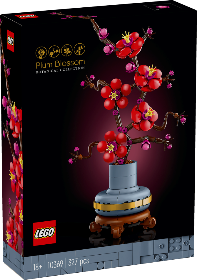 10369 LEGO® ICONS™ Botanicals Plūmes zieds, 18+ gadi, 2024 gada modelis