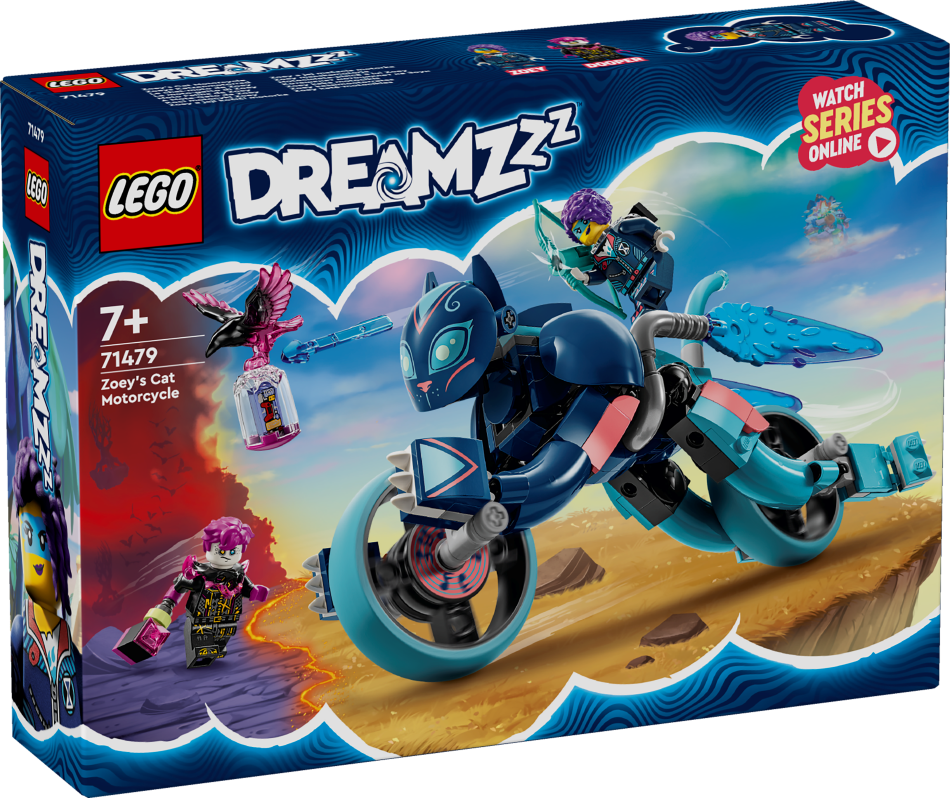 71479 LEGO® DREAMZzz™Zoey kaķa motocikls, 7+ , модель 2024 года