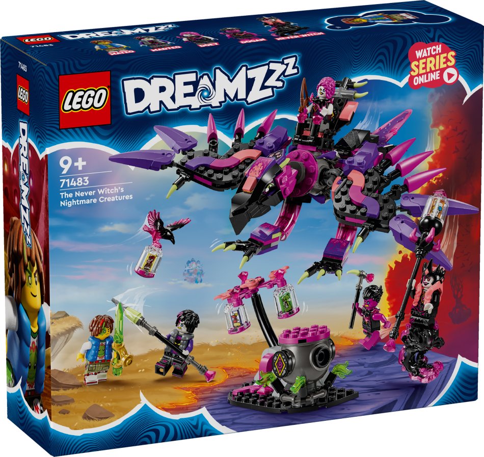 71483 LEGO® DREAMZzz™Nekad raganas murgu radības , 9+ gadi, 2024 gada modelis