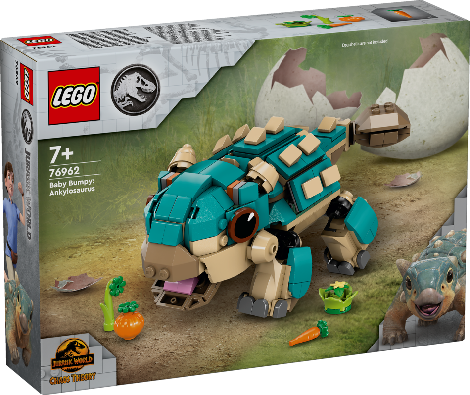 76962 LEGO® Jurassic World Mazule Bampija: ankilozaurs, 7+ , модель 2024 года
