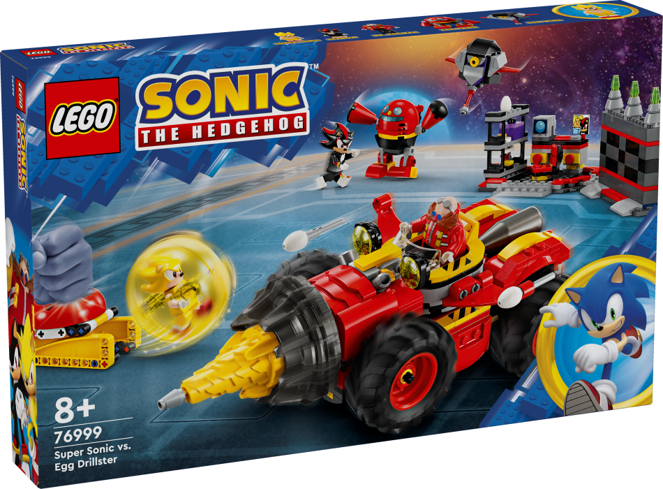 76999 LEGO® Sonic the Hedgehog™ Super Sonic pret Egg Drillster, 8+ , модель 2024 года
