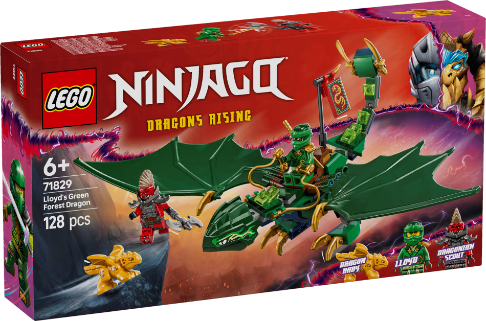71829 LEGO® Ninjago Зеленый лесной дракон Ллойда, 6+ , модель 2025 года