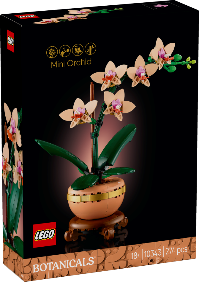 10343 LEGO® Icons Botanicals Collection Мини Орхидея, 18+ , модель 2025 года