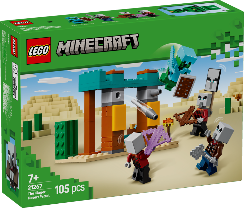 21267 LEGO® Minecraft Патруль пустыни Иллагер, 7+ , модель 2025 года