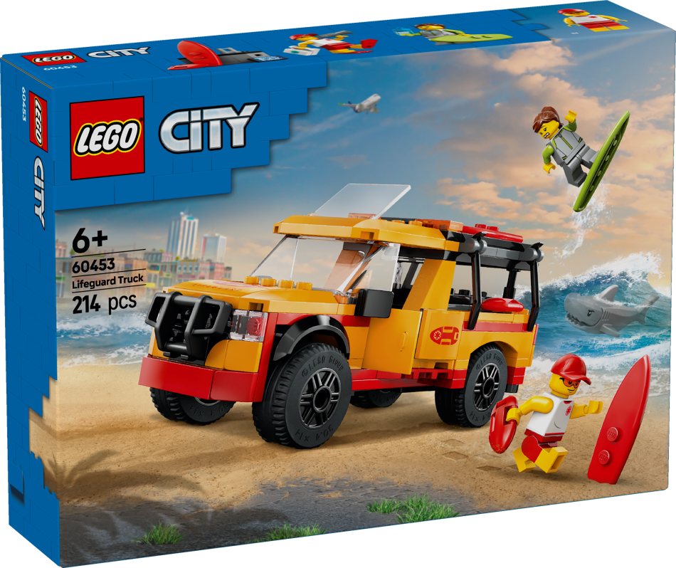 60453 LEGO® City Glābēju pludmales auto 6+ gadi, 2025 gada modelis