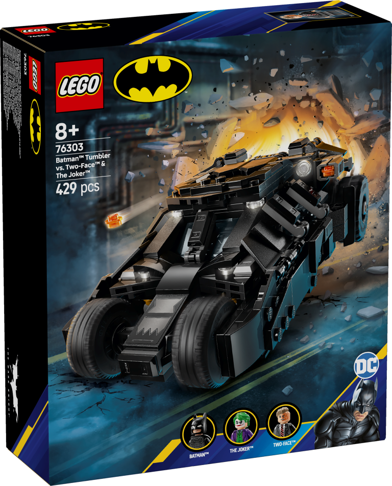 76303 LEGO® Marvel Super Heroes Betmena transportlīdzeklis pret Two-Face™ un Džokeru , 8+ gadi, 2025 gada modelis