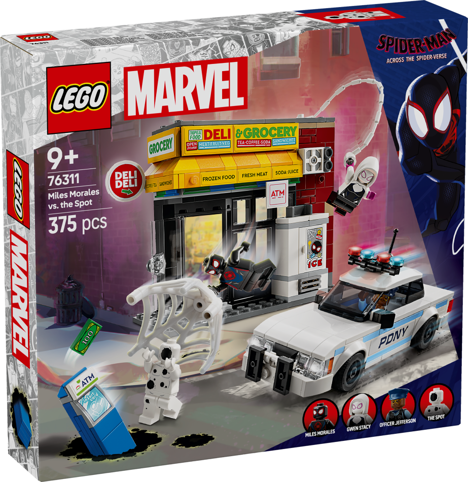 76311 LEGO® Marvel Super HeroesЧерез вселенные: Майлз Моралес против Пятна , 7+ , модель 2025 года