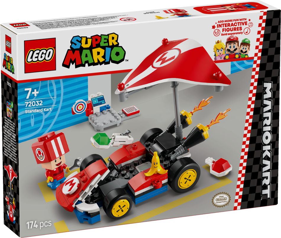 72032 LEGO® Super Mario MarioСтандартный карт, 7+ , модель 2025 года