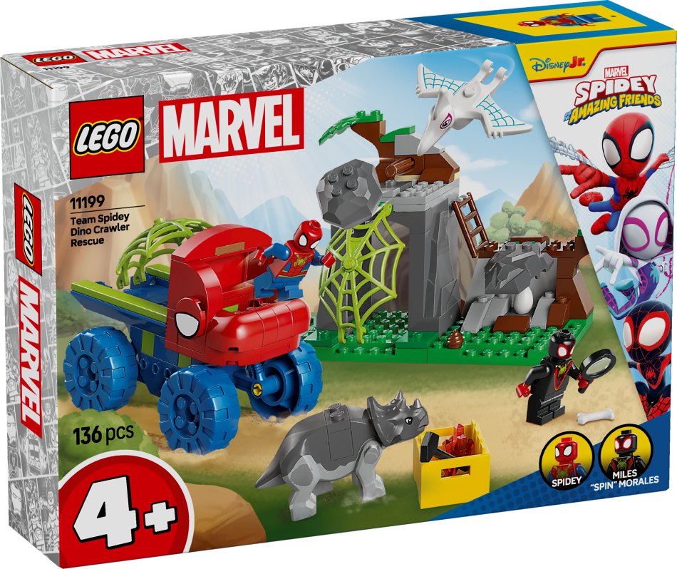 11199 LEGO® Marvel Spidey komandas Dino braucamā atbrīvošana , 4+ , модель 2025 года