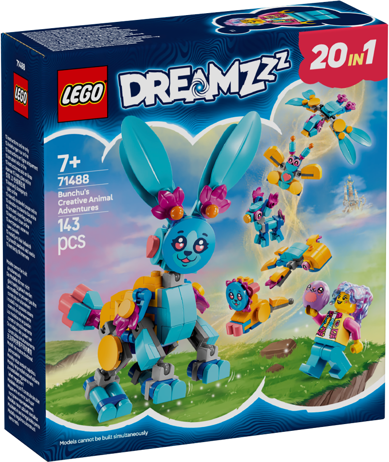 71488 LEGO® DREAMZzz™ Bunchu radošie dzīvnieku piedzīvojumi, 7+ gadi, 2025 gada modelis