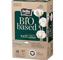 Bella BIO Ватные палочки из бумаги и 100% хлопком, 300шт.