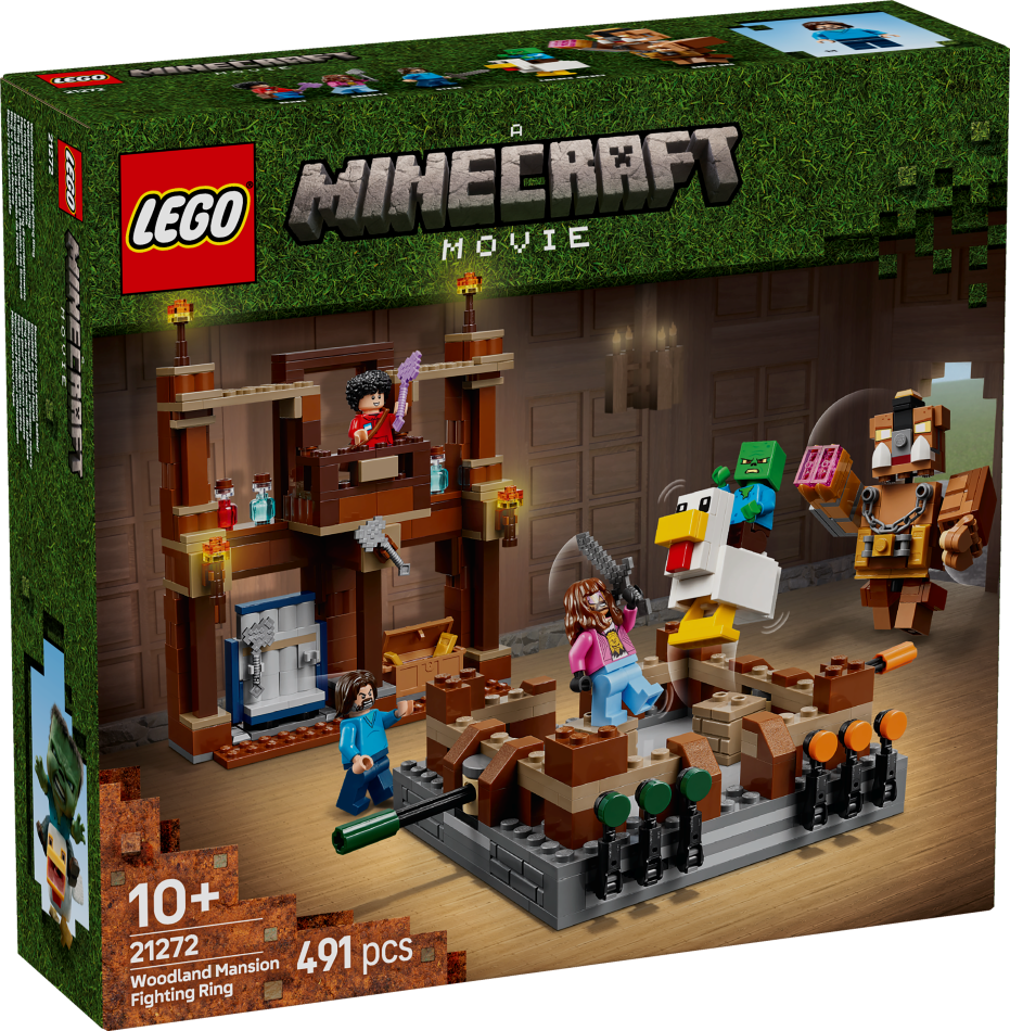 21272 LEGO® Minecraft Meža savrupmājas cīņu arēna, 10+ gadi, 2025. gada modelis