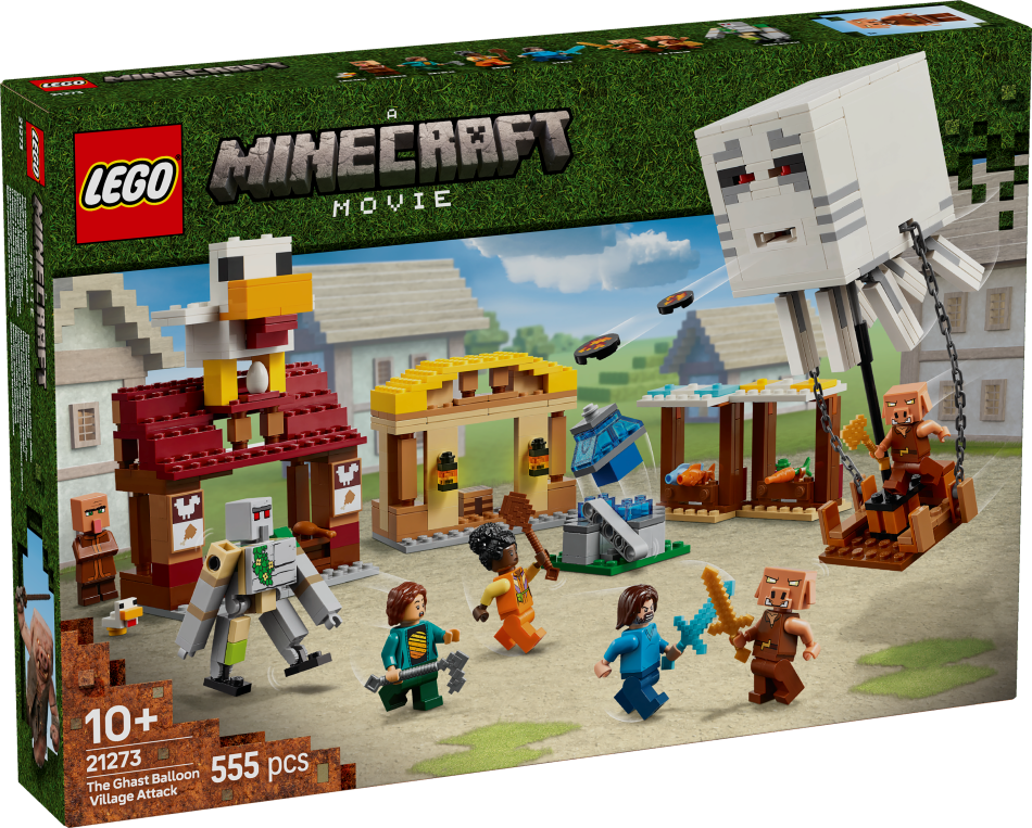 21273 LEGO® Minecraft Нападение на деревню воздушных шаров Гаста, 10+ лет, модель 2025 года