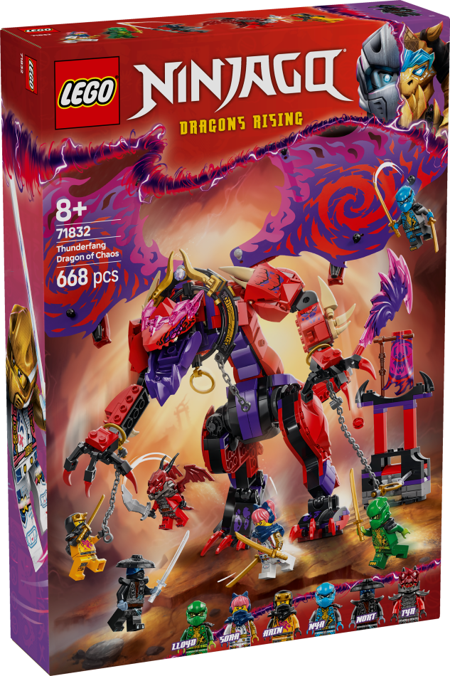 71832 LEGO® Ninjago Haosa pūķis Pērkonilknis, 8+ gadi, 2025. gada modelis