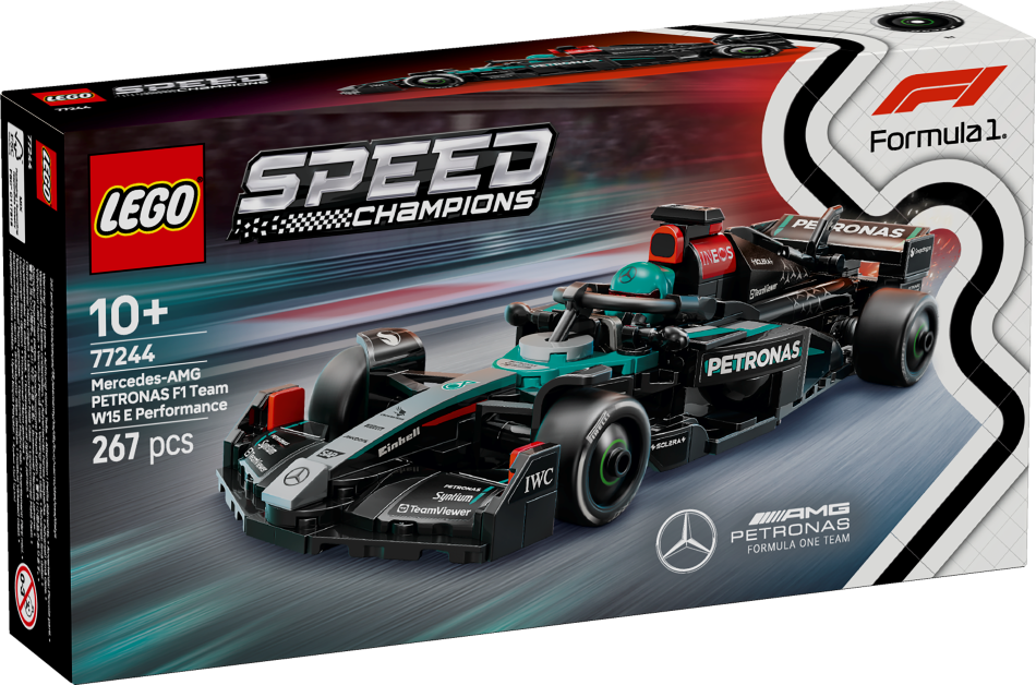 77244 LEGO® Speed Champions Formula 1 Mercedes-AMG W15 , 10 лет, модель 2025 года