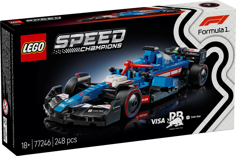 77246 LEGO® Speed Champions Formula 1 Visa Cash App RB VCARB 01 , 18+ лет, модель 2025 г