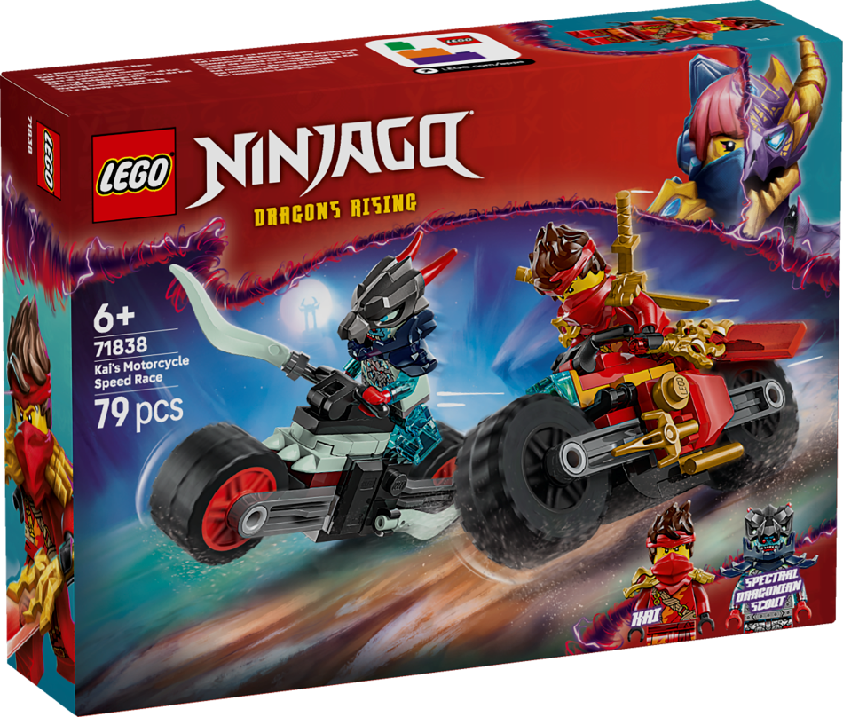 71838 LEGO® Ninjago Kai motociklu ātruma sacīkstes, 6+ , модель 2025 года
