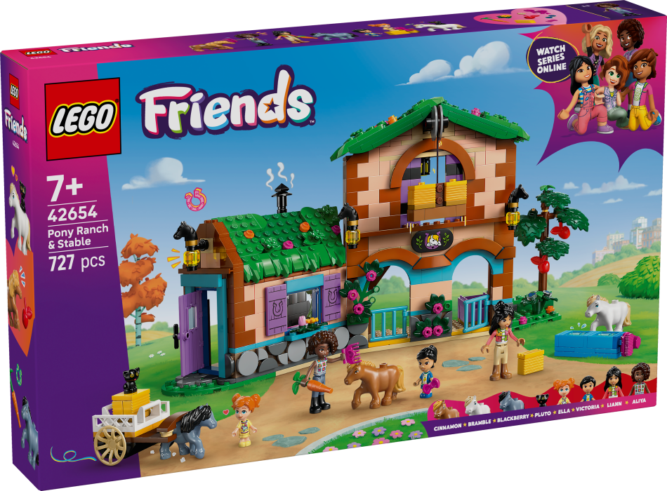 42654 LEGO® Friends Poniju ferma un stallis, 7+ gadi, 2025 gada modelis