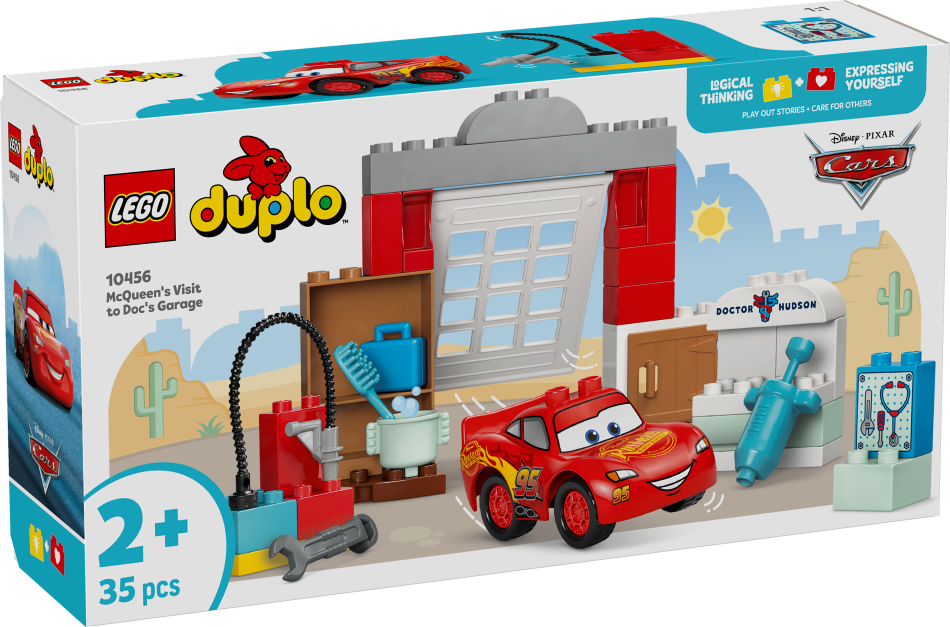 10456 LEGO® DUPLO Тачки Визит Маккувина в гараж Дока, 2+ , модель 2026 года