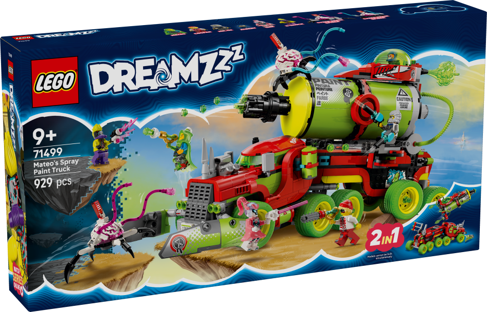 71499 LEGO® DREAMZzz™ Mateo krāsu aerosola kravas auto, 9+ , модель 2025 года