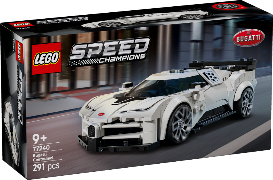 77240 LEGO® Speed Champions Bugatti Centodieci sporta hiperauto, 9+ , модель 2025 года