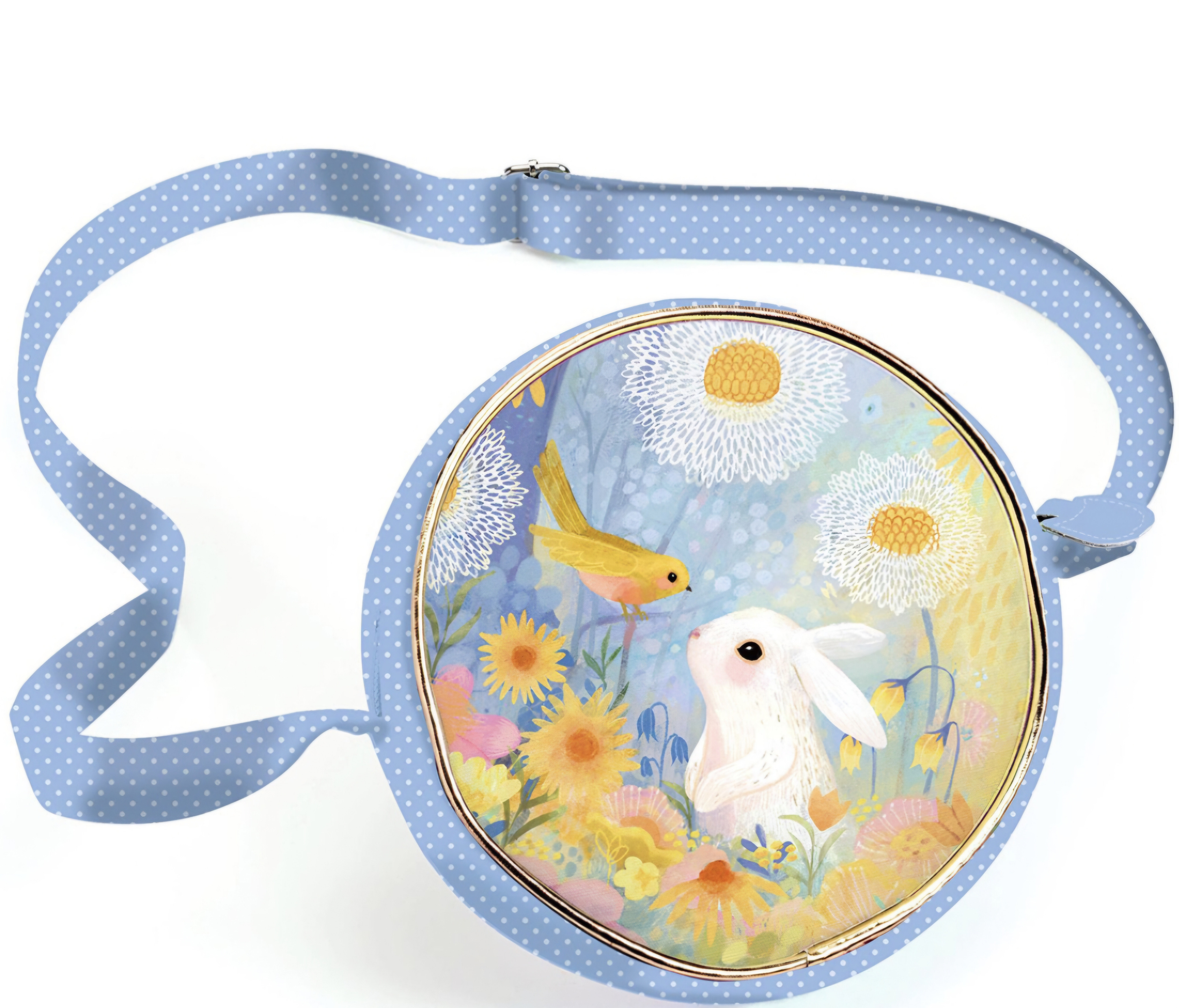 DJECO Apaļa somiņa - Baltais trusītis, 5+ gadiem, Art. 0264