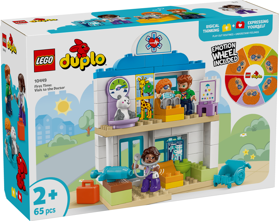 10449 LEGO® DUPLO® Pirmā reize: ārsta apmeklējums, 2+ gadi, 2025. gada modelis