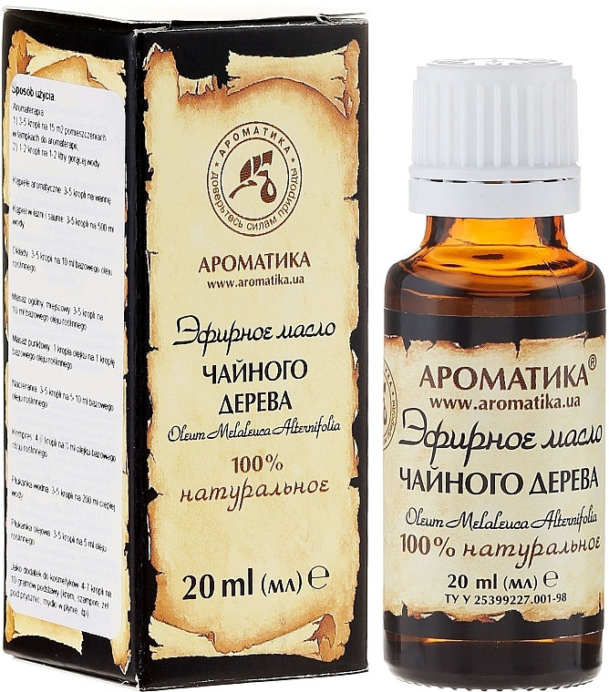 Эфирное масло чайного дерева Aromatika 20 мл