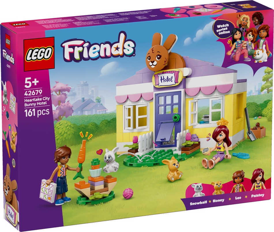 42679 LEGO® Friends Hārtleikas pilsētas trušu viesnīca , 5+ , модель 2026 года
