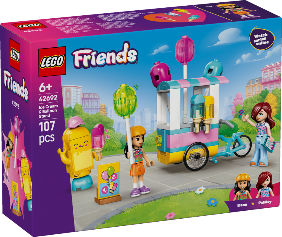 42692 LEGO® Friends Saldējuma un balonu kiosks , 6+ , модель 2026 года