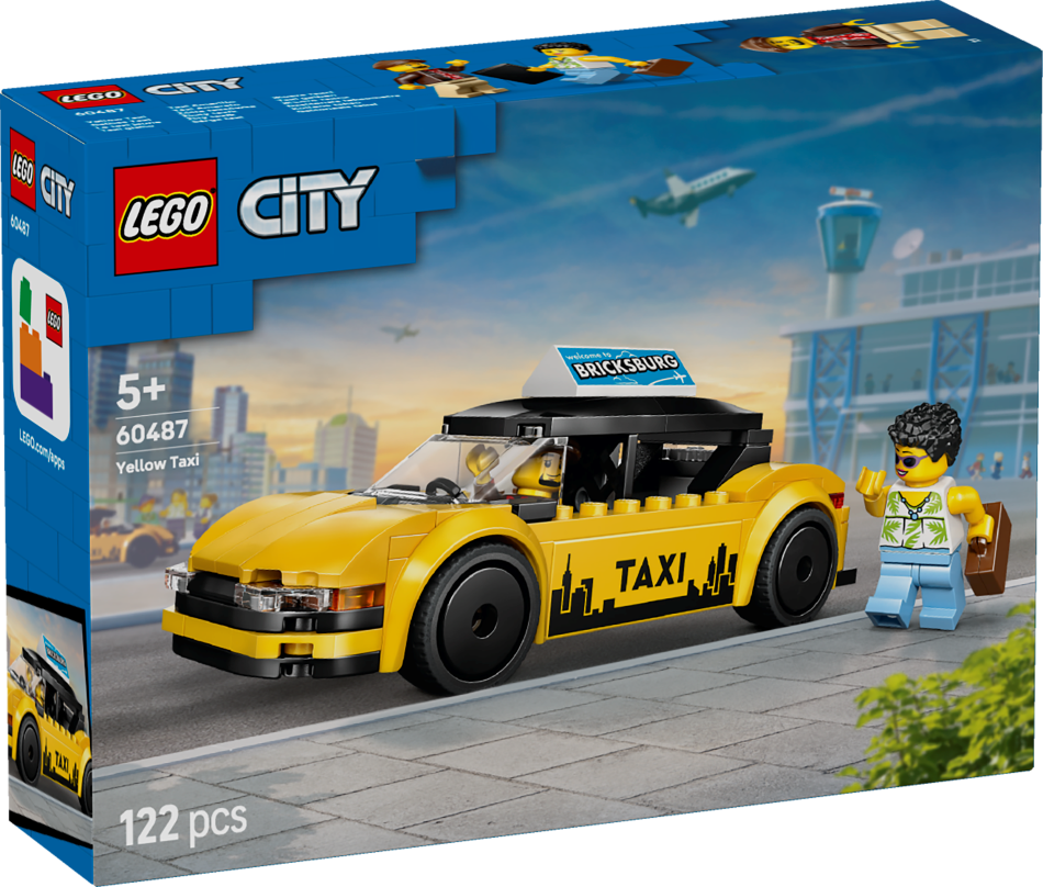 60487 LEGO® City Dzeltenais taksometrs , 5+ , модель 2026 года
