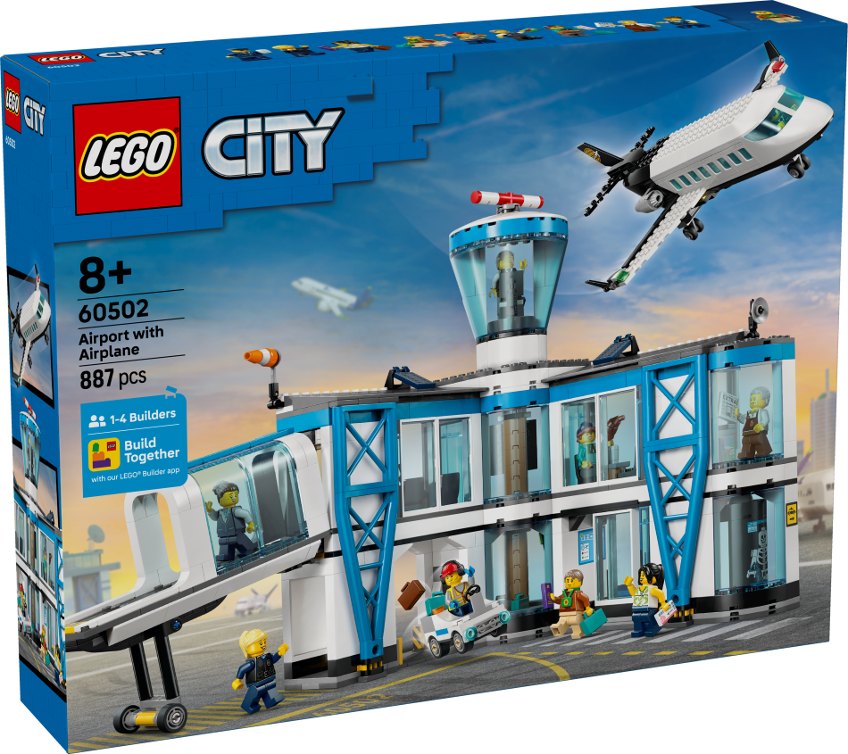 60502 LEGO® City Lidosta ar lidmašīnu , 8+ , модель 2026 года