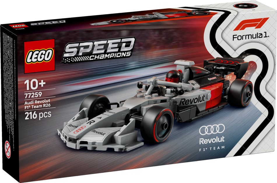 77259 LEGO® Speed Champions Audi Revolut F1® Team R26 Sacīkšu auto, 10+ , модель 2026 года