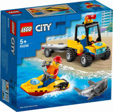 60286 LEGO® City Pludmales glābšanas kvadricikls, no 5+ gadi, 2021.g. modelis