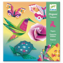 Djeco Origami - Tropi-neona toņos, 7-13 gadi, DJ08754