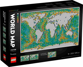 31203 LEGO® Art World Map Pasaules karte, no 18+ gadiem, 2021 gada modelis