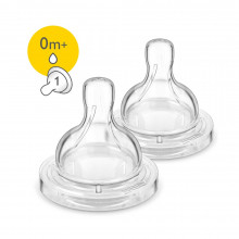 Philips Avent Clasic Антиколиковые Соски для бутылочек 2шт., 0+ месяц, SCF631/27