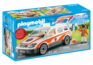 70050 PLAYMOBIL® City Life Ātrās palīdzības mašīna ar gaismu un skaņu no 4 gadu vecuma