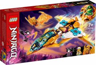 71770 LEGO® Ninjago Реактивный самолёт Зейна «Золотой дракон», 7+ лет,модель 2022 года
