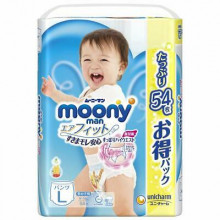 MOONY biksītes puisītim, L izmērs, 9-14 kg., mega paka 54 gab., megapack, Ražots Japānā - Mega paka