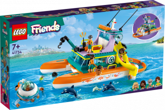 41734 LEGO® Friends Jūras glābēju kuģis, 7+ gadi, 2023 gada modelis