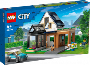 60398 LEGO® My City Ģimenes māja un elektroauto, 6+ gadi, 2023 gada modelis