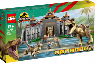 76961 LEGO® Jurassic World Apmeklētāju centrs: Tiranozaura un Plēsēja uzbrukums, 12+ лет, модель 2023 года
