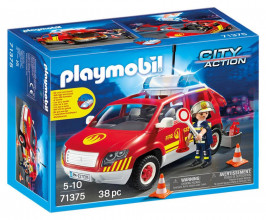 71375 PLAYMOBIL® City Action машина начальника пожарной охраны со светом и звуком, 5-10 лет.