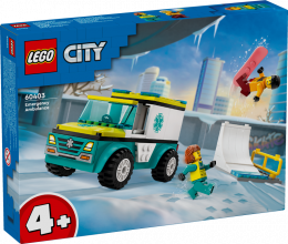 60403 LEGO® City Ātrās palīdzības auto un snovotājs, 4+ лет, модель 2024 года