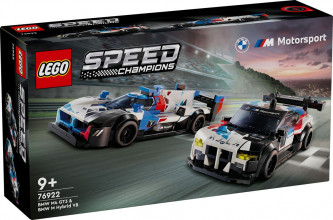 76922 LEGO® Speed ChampionsBMW M4 GT3 & BMW M Hybrid V8 sacīkšu auto ,9 + , модель 2024 года