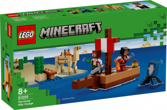 21259 LEGO® Minecraft Pirātu kuģa ceļojums , 8+ лет, модель 2024 года