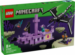 21264 LEGO® Minecraft Ender pūķis un End kuģis, 8+ лет, модель 2024 года